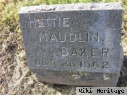 Hester Ann "hettie" Maudlin Baker
