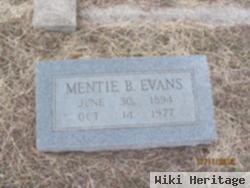 Mentie B Evans