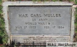 Max Carl Muller