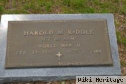 Harold M. Riddle