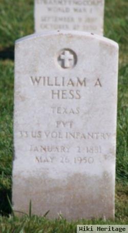 William A Hess