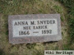 Anna M Earick Snyder