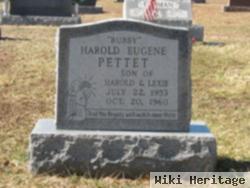 Harold Eugene "bubby" Pettet