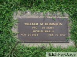 William M Robinson