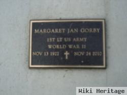 Margaret J Gorby