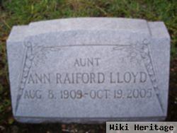 Ann Raiford Lloyd