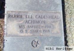 Parrie Lee Cadenhead Achimon