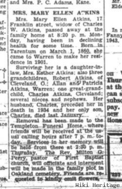 Mary Ellen Harris Atkins