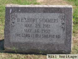 D E "short" Summers