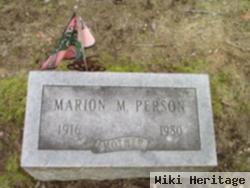 Marion M Person