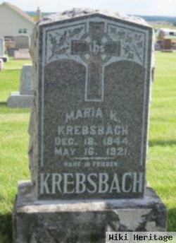 Maria Katherine Klapperich Krebsbach