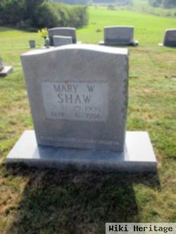 Mary W Shaw