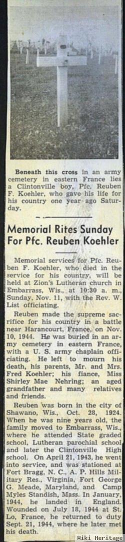 Reuben F. Koehler