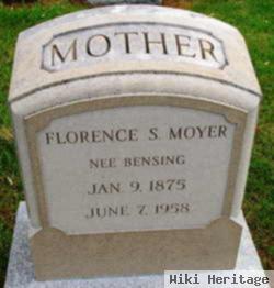 Florence S Bensing Moyer