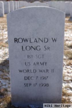 Rowland W Long, Sr