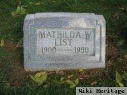 Mathilda W. List