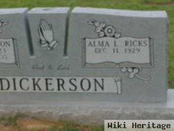 Alma L Ricks Dickerson