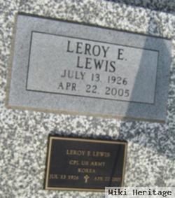 Leroy E. Lewis