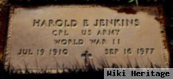 Harold E Jenkins