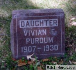 Vivian F Purdum