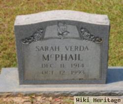 Sarah Verda Mcphail