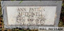 Ann Patton Mcdowell