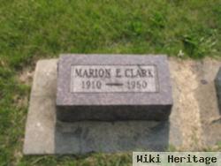 Marion E Clark