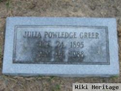 Julia E Powledge Greer