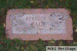 Bernice L Page