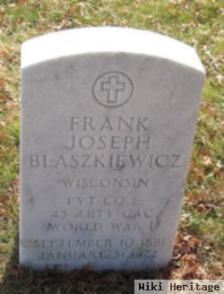 Frank Joseph Blaszkiewicz