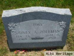 Sidney A "tony" Zollman