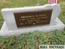 Frederick W "fred" Hahn, Sr