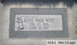 Alice Page West