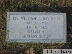 Rev William Frederick Davidson