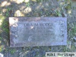 Ora M Hodge