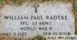 Pfc William Paul Radtke