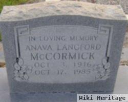 Anava Langford Mccormick