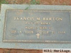 Francis M Barton