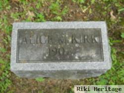 Alice M Kirk