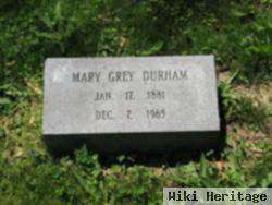 Mary Grey Wilkins Durham