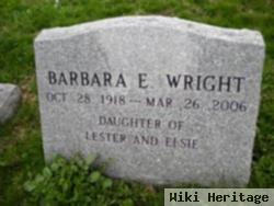 Barbara E Wright