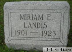 Miriam E Landis