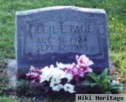 Cecil E. Page