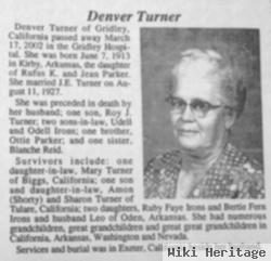 Denver Parker Turner