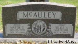 Willie H Mcauley