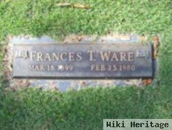 Frances T Ware