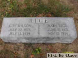 Guy Wilson Rice