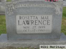 Rosetta Mae Lawrence