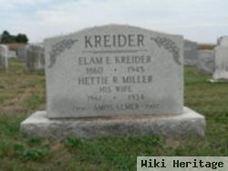 Elam E Kreider