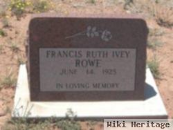 Francis Ruth Ivey Rowe